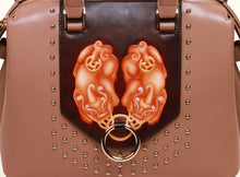 Gate of Guardian Top Handle (Medium) - Apricot and Dark Brown
