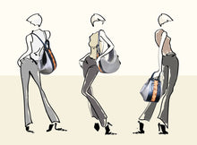 Preorder - Glorious Clouds Backpack- Metallic Blue, Silver and Brown