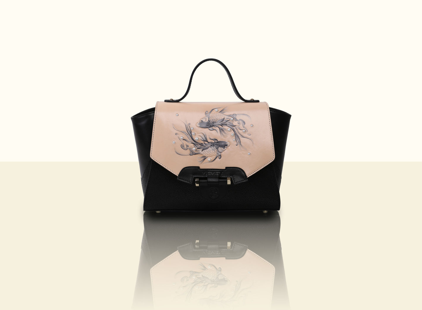 Shimmering Yu Top Handle - Black and Original