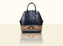 Preorder - Glorious Clouds Top Handle (Large) - Metallic Blue and Brown