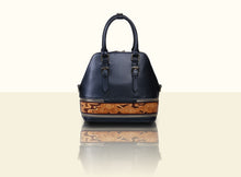 Preorder - Glorious Clouds Top Handle (Small)- Metallic Blue and Brown