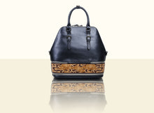 Preorder - Glorious Clouds Top Handle (Large) - Metallic Blue and Brown