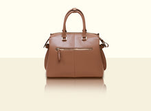 Gate of Guardian Top Handle (Medium) - Apricot and Dark Brown
