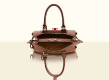 Gate of Guardian Top Handle (Medium) - Apricot and Dark Brown