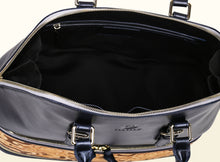 Preorder - Glorious Clouds Top Handle (Large) - Metallic Blue and Brown