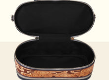 Preorder - Glorious Clouds Top Handle (Small)- Metallic Blue and Brown