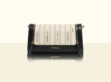 Bamboo Calligraphy Clutch- Black and Creamy White