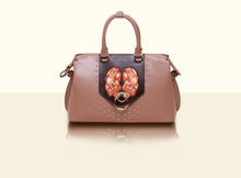 Gate of Guardian Top Handle (Large) - Apricot and Dark Brown