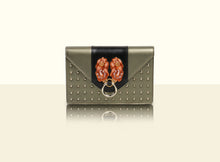 Gate of Guardian Clutch (Small) - Metallic Green and Black