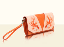 Preorder - Shimmering Yu Clutch - Orange and Original
