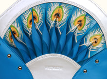 Preorder - Exquisite Fan Crossbody (Large) - Lake Blue and White
