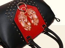 Gate of Guardian Top Handle (Large) - Black and Crimson