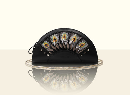 Preorder - Exquisite Fan Clutch - Black