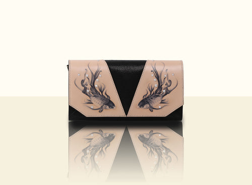 Preorder - Shimmering Yu Clutch - Black and Original