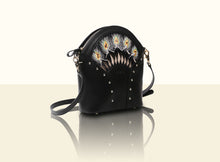 Exquisite Fan Crossbody (Large) - Black