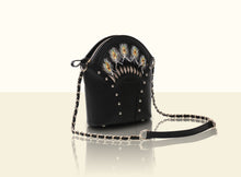 Exquisite Fan Crossbody (Small) - Black