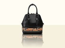 Glorious Clouds Top Handle (Small)- Black and Brown
