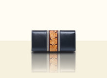 Glorious Clouds Wallet - Metallic Blue and Brown
