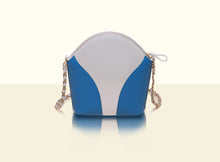 Preorder - Exquisite Fan Crossbody (Small) - Lake Blue and White