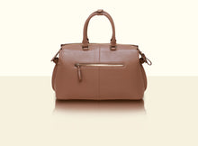 Gate of Guardian Top Handle (Large) - Apricot and Dark Brown
