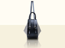 Glorious Clouds Backpack- Metallic Blue, Silver and Brown