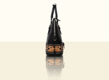 Glorious Clouds Top Handle (Large)- Black and Brown
