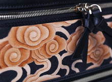 Glorious Clouds Top Handle (Large)- Black and Brown