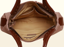 Preorder - Exquisite Fan Top Handle - Deep Apricot and Brown