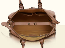 Gate of Guardian Top Handle (Large) - Apricot and Dark Brown