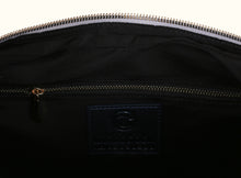 Glorious Clouds Backpack- Metallic Blue, Silver and Brown