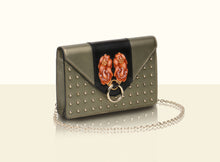 Preorder - Gate of Guardian Clutch (Large) - Metallic Green and Black