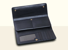 Glorious Clouds Wallet - Metallic Blue and Brown