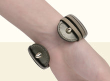 Preorder - Bamboo Calligraphy Bracelet - Gold and Metallic Green