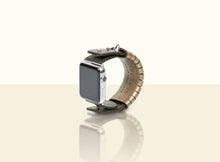 Preorder - Bamboo Calligraphy Apple Watch Band 38mm - Gold and Metallic Green