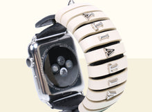 Preorder - Bamboo Calligraphy Apple Watch Band 38mm - Creamy White and Black