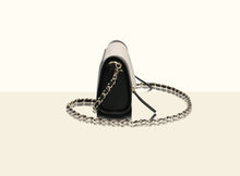 Bamboo Calligraphy Clutch- Black and Creamy White